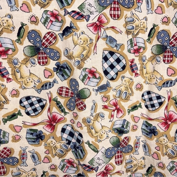 1X VINTAGE SEPARATE ISSUE TEDDY BEAR SLEEVELESS TOP GRANNYCORE - Picture 4 of 10